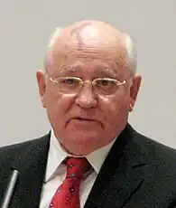 Mikhail Gorbachev, last leader of the Soviet Union, with a prominent port-wine stain on his forehead