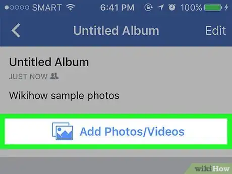 Image titled Upload Photos to Facebook Using the Facebook for iPhone Application Step 13