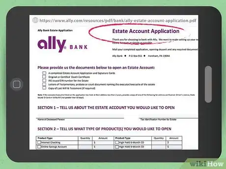 Image titled Open a Checking Account for a Decedent's Estate Step 5