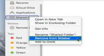 Remove an Item from the Finder Sidebar on a Mac