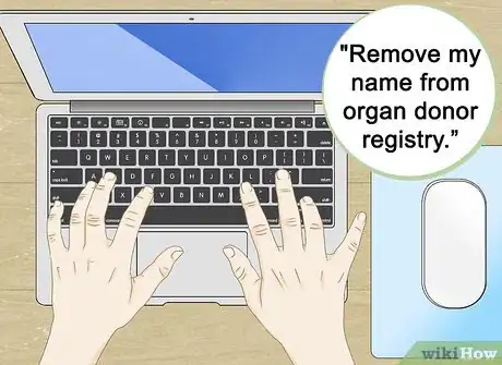 Image titled Remove Your Name from the Organ Donation Registry Step 1