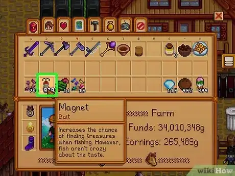 Image titled Attach Bait to Rod Stardew Step 14