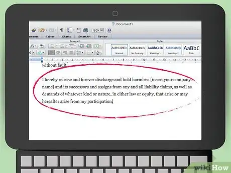 Image titled Draft a Waiver of Liability Step 9