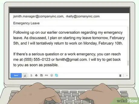 Image titled Ask a Manager for Emergency Leave Step 5