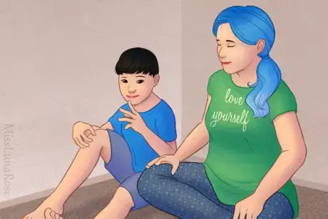 Image titled Autistic Siblings Sit on Floor.png