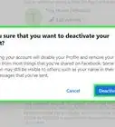 Deactivate a Facebook Account