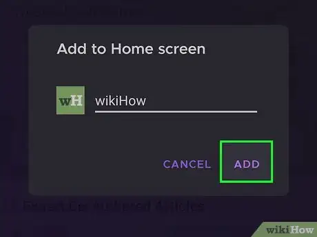 Image titled Set a Bookmark Shortcut in Your Home Screen on Android Step 14
