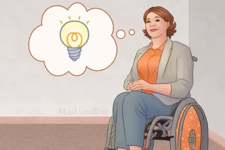 Image titled Woman in Wheelchair with an Idea 1.png