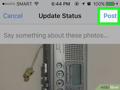 Image titled Upload Photos to Facebook Using the Facebook for iPhone Application Step 24