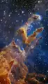 The "Pillars of Creation" captured by JWST NIRCam