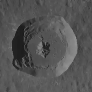 High-resolution image from MESSENGER at a low sun angle