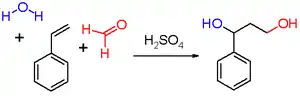 Scheme 2. The Prins reaction with styrene