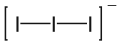 Skeletal formula of triiodide