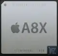 The size difference between the A8X and the smaller LPC18B1