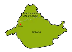 Map of Belaga District