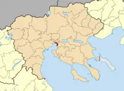 Location of Thessaloniki