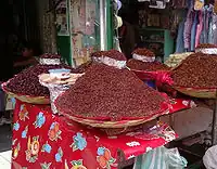 Chapulines, grasshoppers toasted and dusted with chilis, continue to be a popular delicacy.