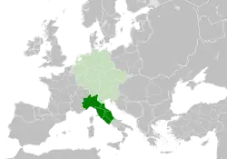 The Kingdom of Italy within the Holy Roman Empire in 1000