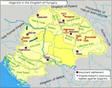 A map depicting the provinces of a dozen oligarchs