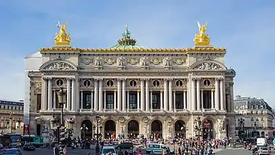 Exterior of the Palais Garnier, Paris, by Charles Garnier, 1860–1875