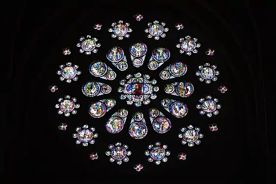 The west rose window c. 1215