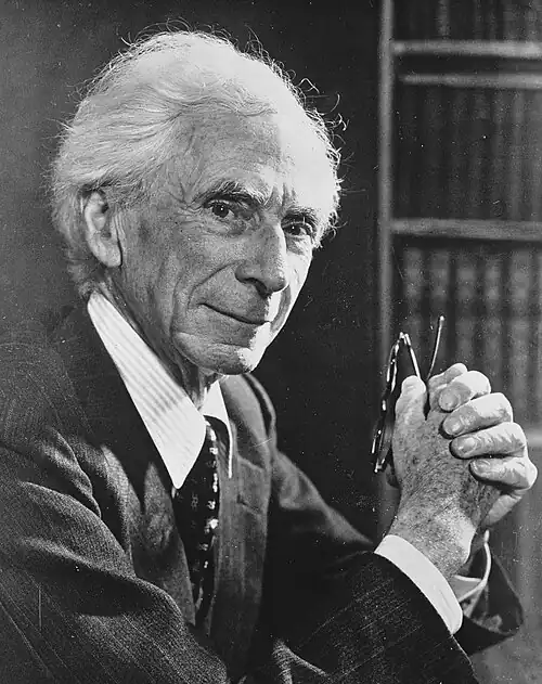 Photograph of Bertrand Russell