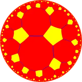 Truncated order-5 hexagonal tiling