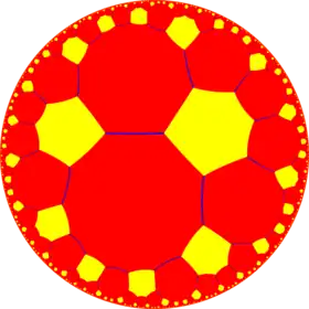 Truncated order-6 hexagonal tiling