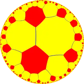 Truncated order-8 hexagonal tiling