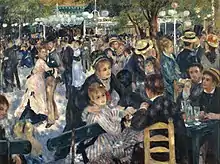 Dance at Le moulin de la Galette, by Pierre-Auguste Renoir, 1876, oil on canvas, height: 131 cm, Musée d'Orsay (Paris)